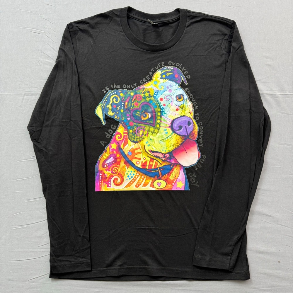 Next Level Pit Bull Pop Art Octane‎ Prequal Motocross Black Long Sleeve Shirt M